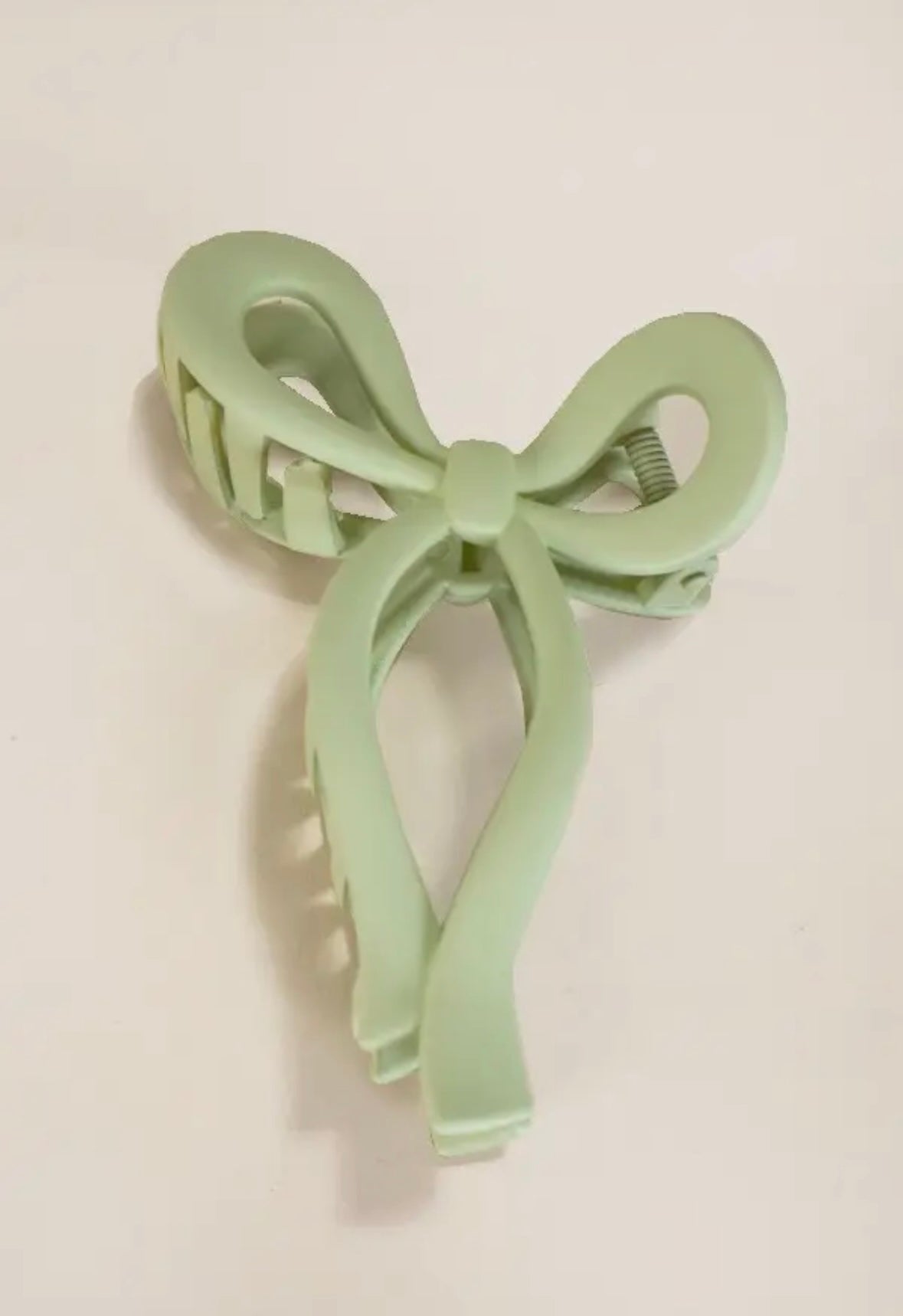 Matte Bow Hair Claw Clip