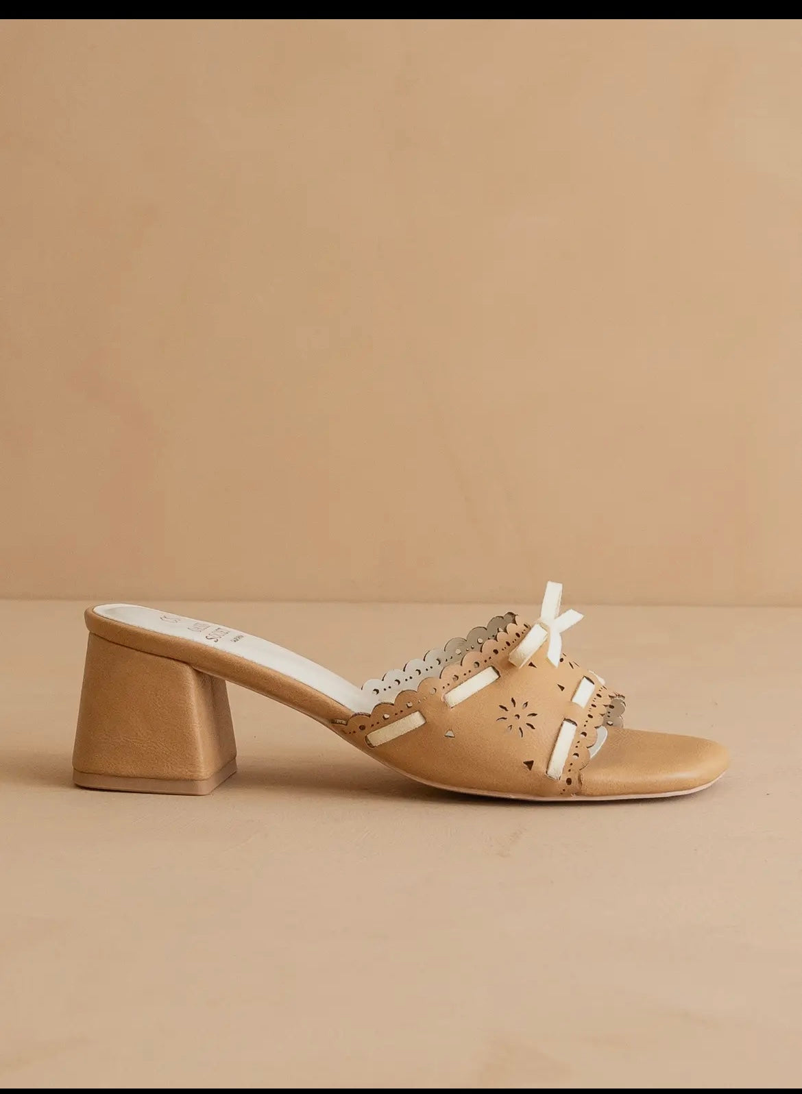 Tan Sweet Low Heel Sandal