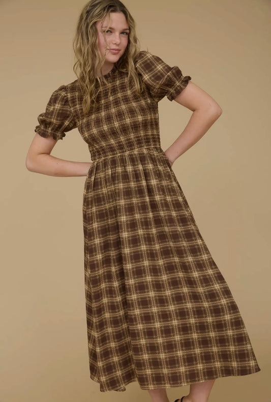 Maple Plaid Dress