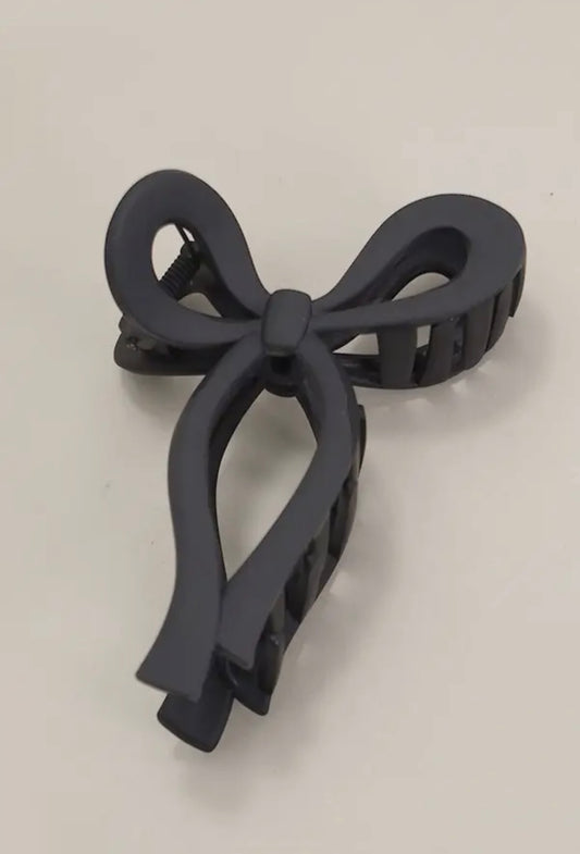 Matte Bow Hair Claw Clip