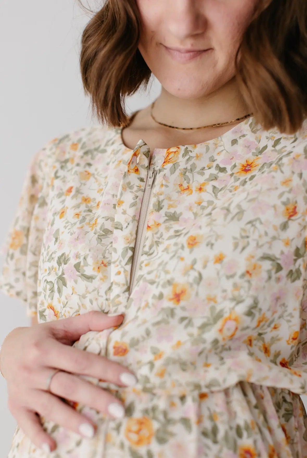 Flutter Sleeve Garden Floral Maxi Dress