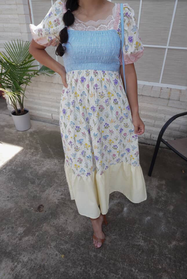 Giselle Floral Sleeve Dress