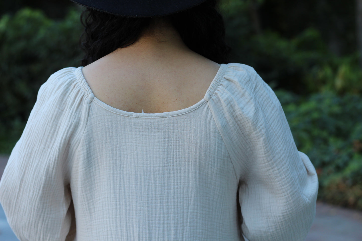 Hazel Cotton Gauze Ruffle Dress